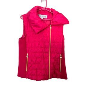 Marc New York Women's Hot Pink Puffer Vest Size LG